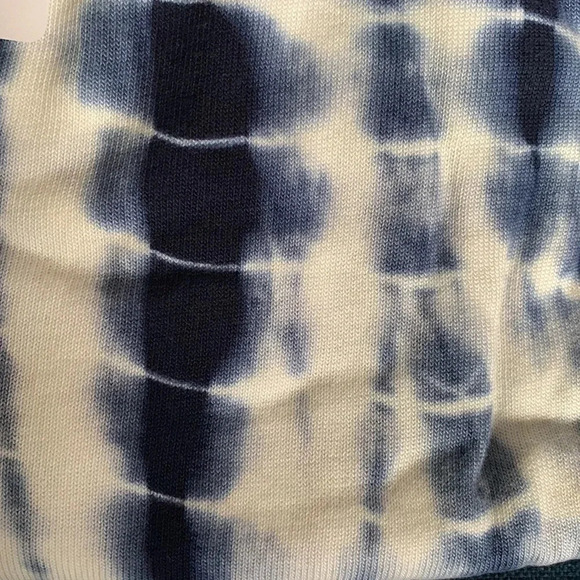 LAmade™ Drawstring Midi Shorts in Tie-Dye - Blue/White - Size Medium - NWT - Picture 8 of 8
